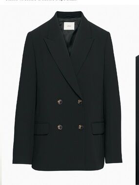 NWT Wilfred Black Double-Breasted Blazer destiny Jacket